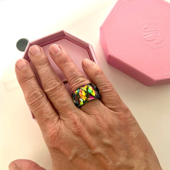 Swarovski Curiosa Cocktail Ring Size 55 - Picture 2 of 4